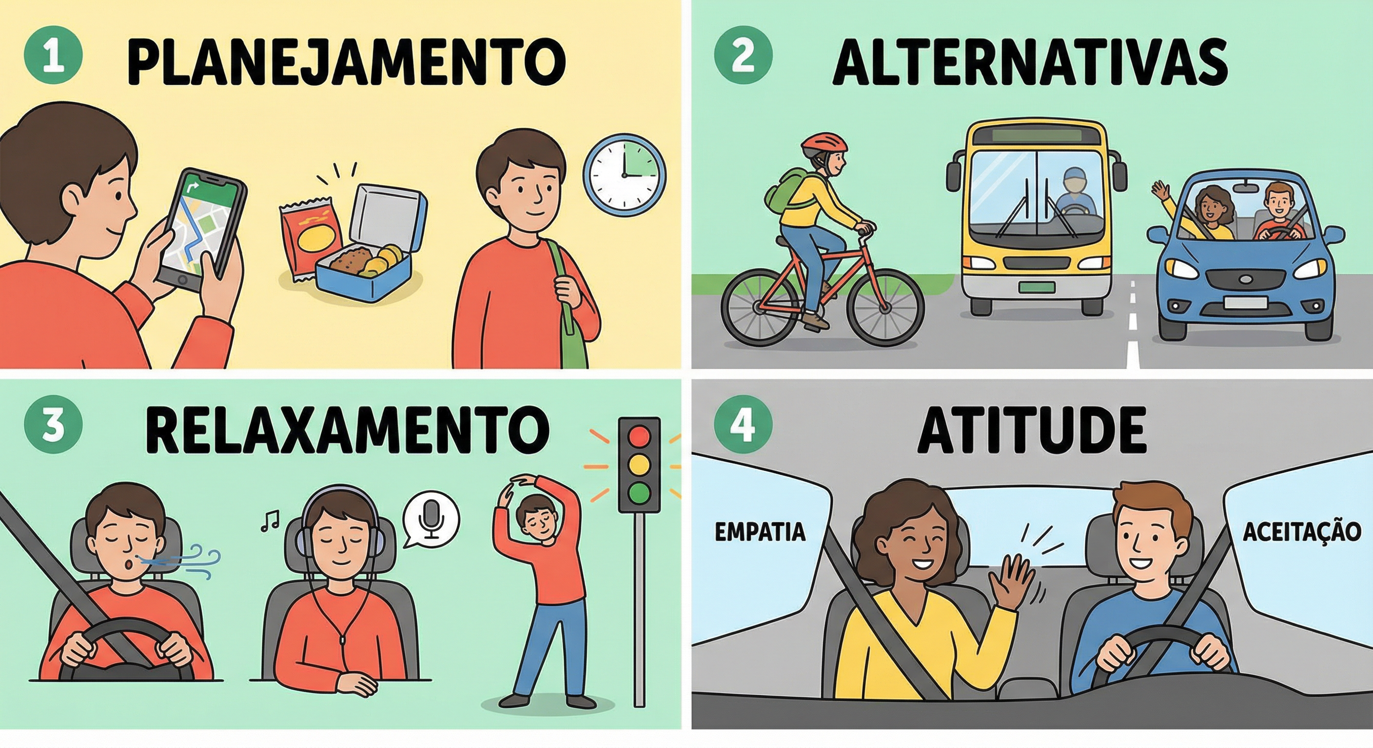 Como o cidadão pode reduzir os impactos do estresse no trânsito